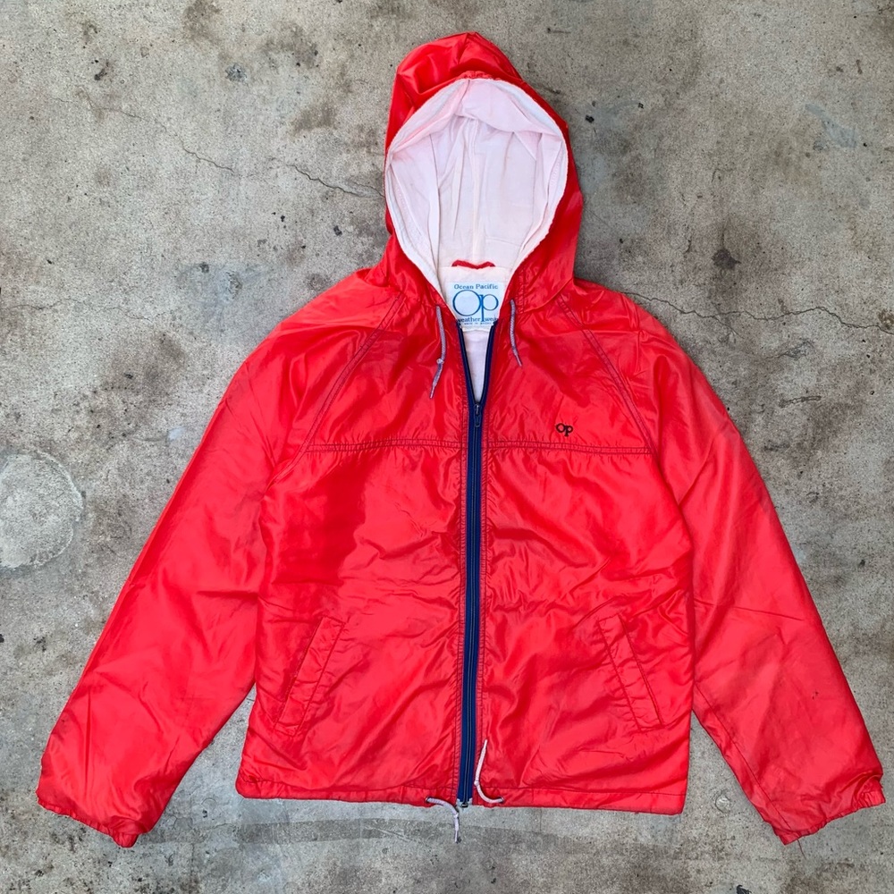 Vintage Ocean Pacific ⚓️ Hooded Zip Windbreaker ⚡️